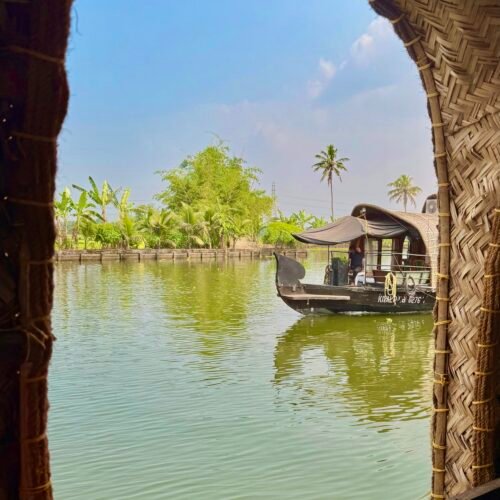 Canali e palme nelle backwaters del Kerala