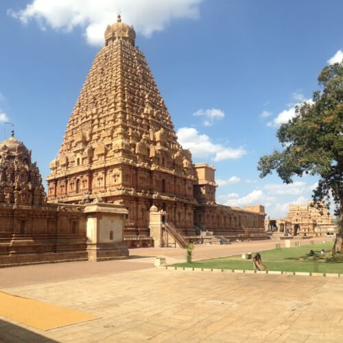 Tempio hindu del Tamil Nadu durante il viaggio